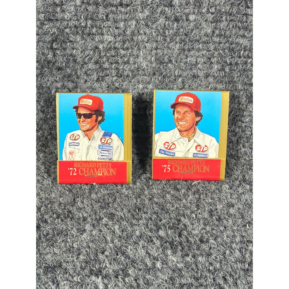 Vintage Richard Petty NASCAR Winston Cup 25th Anniversary Matchbook '72 '75